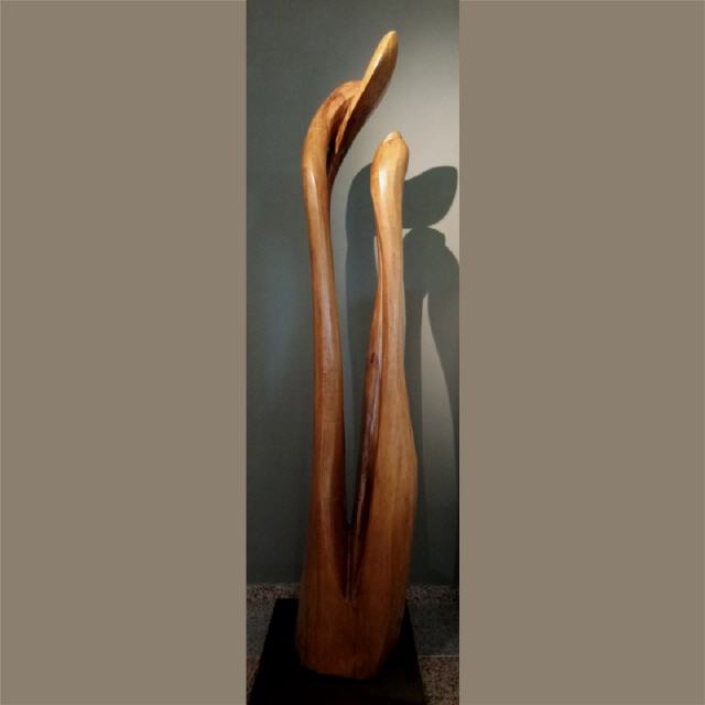Berührung #2 / 2019 / Holz (Ahorn), geölt / H190 cm / RW528