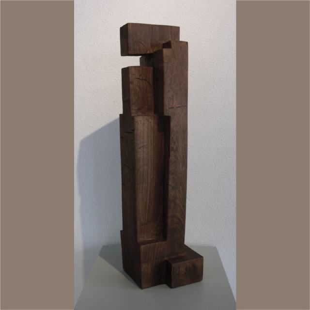 Zweisam / 2005 / Holz (Walnuß) / H68 cm / RW325