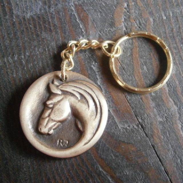 RW516B, Anhänger Pferd, Bronze