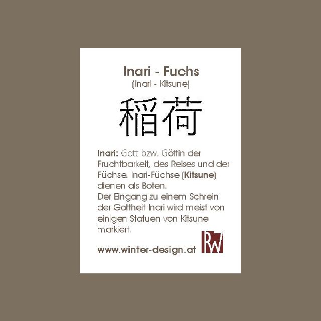 Skulptur Inari Fuchs, Metall Bronze