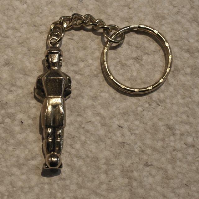 Anh&auml;nger "BRUNO" / Messing / L52 mm + Kette / RW550M 