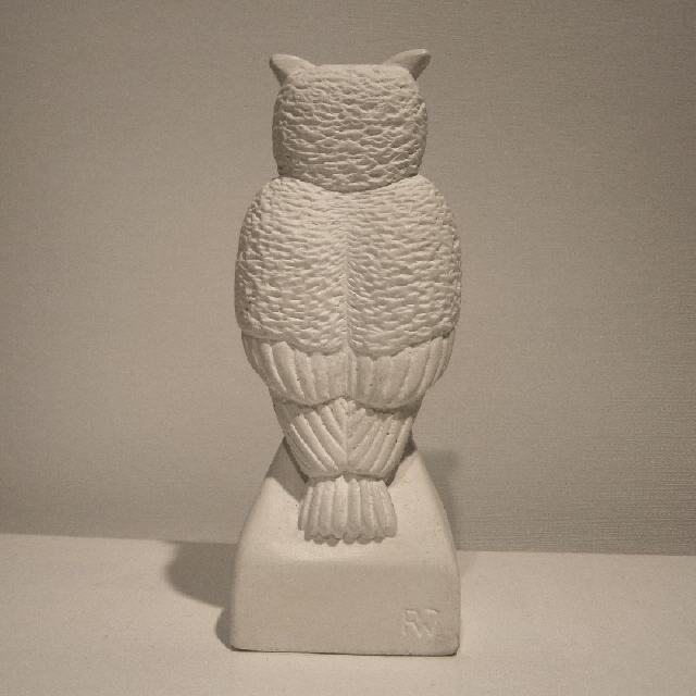 RW575K, Eule, keramischer Guss, weiß, H13 cm