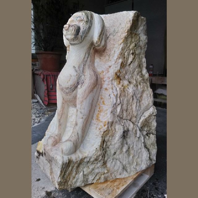Hund / Marmor / H120 cm / 2.000 kg