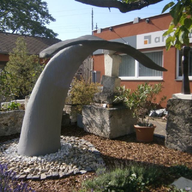 Skulptur Wal Als-Wal h230 cm, Beton